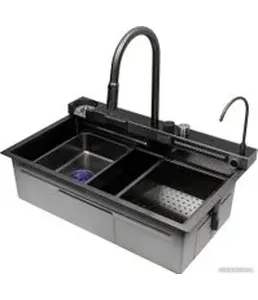 Смеситель для кухни ARFEKA SIRIO 308 (черный) на скидке