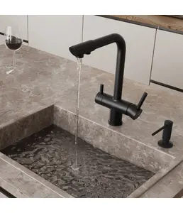 Смеситель для кухни ARFEKA ISIS 308 (черный) на скидке