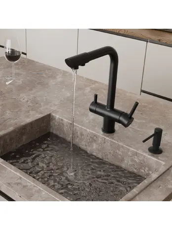 Смеситель для кухни ARFEKA ISIS 308 (черный)
