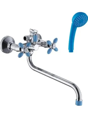 B22-071D Смеситель универсальный с круглым изливом и переключателем дл