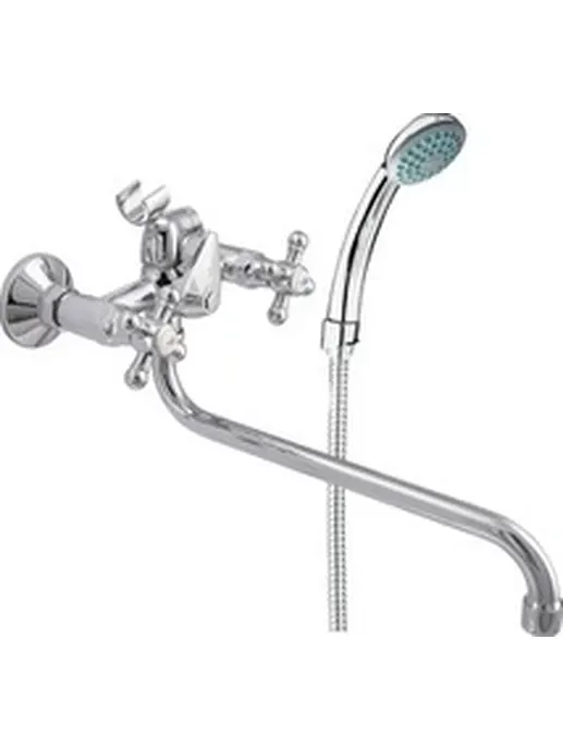 B22-071F Смеситель универсальный с круглым изливом и переключателем дл