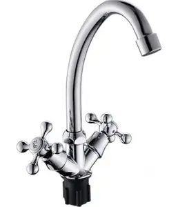 B49-065 Смеситель для кухни с высоким изливом (крепление гайка) на скидке