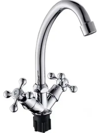 B49-065 Смеситель для кухни с высоким изливом (крепление гайка)