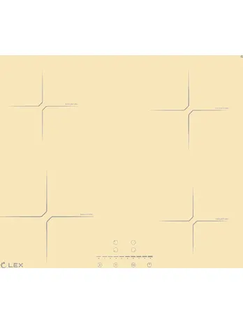 LEX EVI 640-2 IV  панель стеклокерамическая индукционная