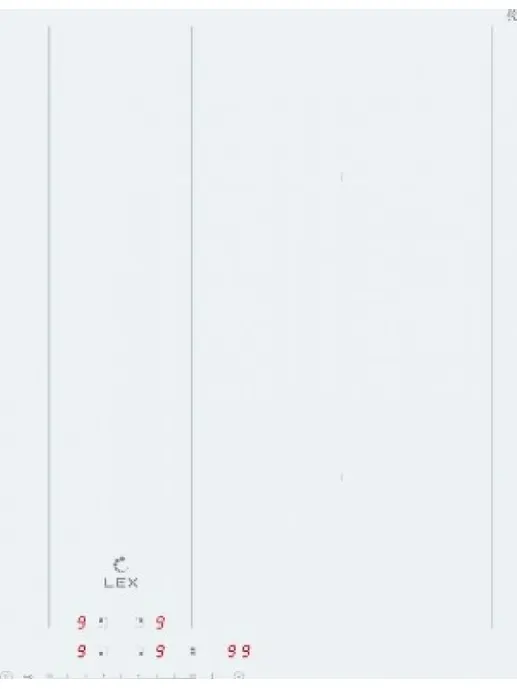 LEX EVI 641B WH панель стеклокерамическая индукционная