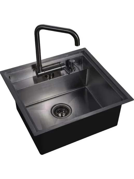 Мойка ARFEKA AF 520*490 BLACK PVD NANO