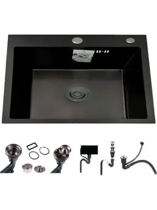 S5040B-1 Кухонная мойка 500*400*200mm , чёрная