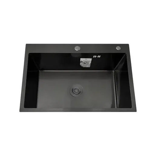 DS5040B Кухонная мойка 500*400*200mm , чёрная с сифоном