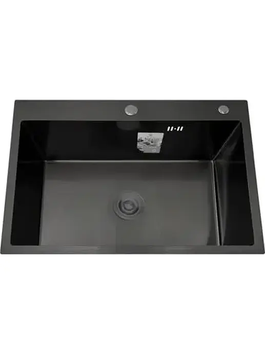 DS5040B Кухонная мойка 500*400*200mm , чёрная с сифоном