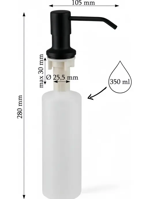 D66-1913BL Дозатор для жидкого мыла