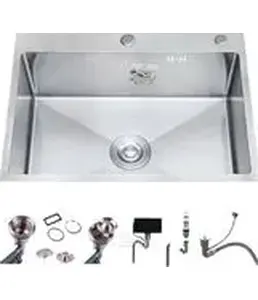 DS6050 Кухонная мойка 600*500*200mm , нержавеющая сталь с сифоном на скидке