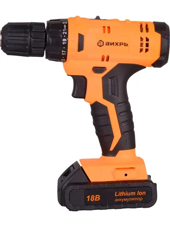 Дрель-шуруповерт аккумуляторная ДА-18Л-2КА (1,5 А/ч) Вихрь
