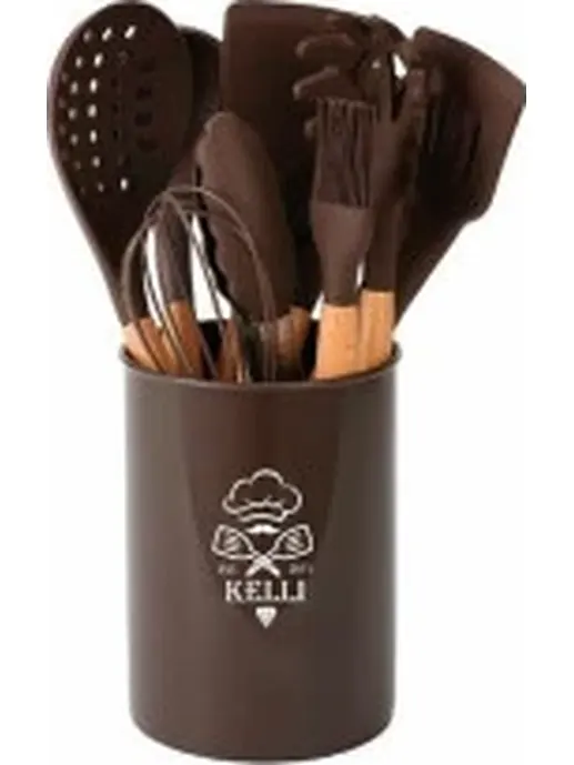 Набор кухонных принадлежностей KELLI KL-01120Шоколадный (1х16)