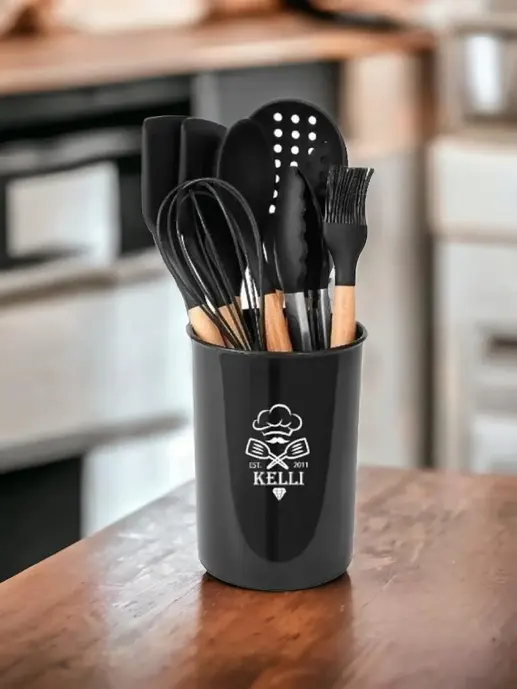 Набор кухонных принадлежностей KELLI KL-01121Черный (1х16)