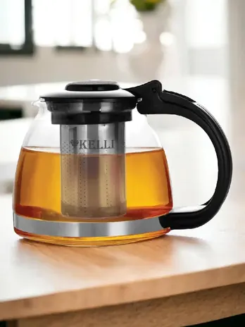 Стеклянный заварник  1.0л. KELLI KL-3086 (1x24)