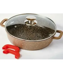 Сковорода-сотейник с гранитным покрытием KELLI KL-4019-28 (1x6) на скидке