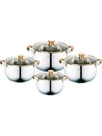 Набор Кастрюль из 8-и предметов KELLI KL-4213 (1х2)