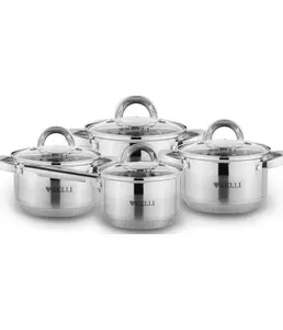 Набор Кастрюль 8 предметов KELLI KL-4245 (1х4) на скидке