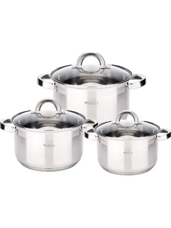 Набор Кастрюль 6 предметов KELLI KL-4726 (1х4)