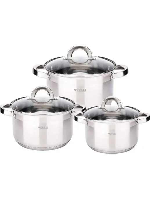 Набор Кастрюль 6 предметов KELLI KL-4726 (1х4)