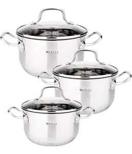 Набор Кастрюль 6 предметов KELLI KL-4729 (1х4) на скидке
