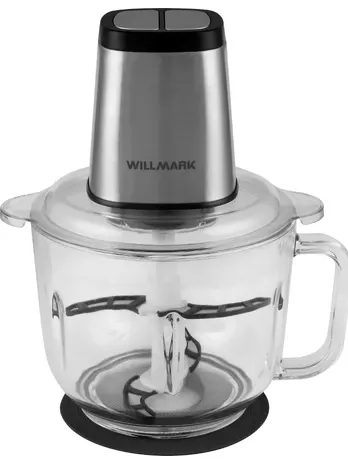 Измельчитель WILLMARK WMC-7292 (600Вт, стеклянная чаша 3л, 2 режима, 2