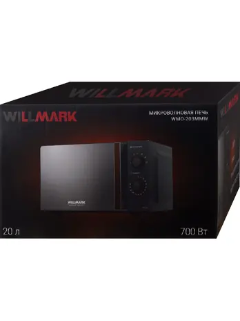 Микроволновая печь WILLMARK WMO-203MMW (20л,700Вт,6 ур.мощн,размороз,м