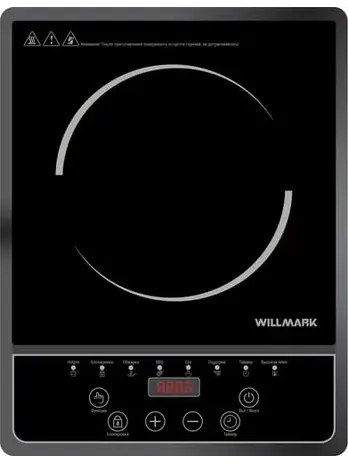 Плита стеклокерамическая WILLMARK WCP-676B ( 2000Вт, 1 конф., 8 уровне