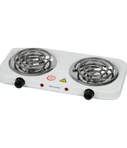 Плита элек. WILLMARK HS-210TW  (2 спиральные конфорки*140mm, 2000Вт) на скидке