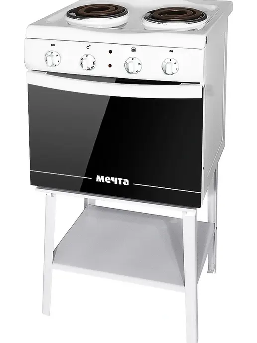 Плита электрическая МЕЧТА 15М (2 теновые конфорки, духовка, подставка)