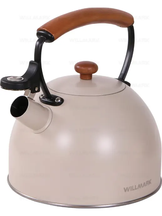 Чайник WILLMARK WTK-3694SS (2,8 л, со свистком, с крышкой,  ручка из д