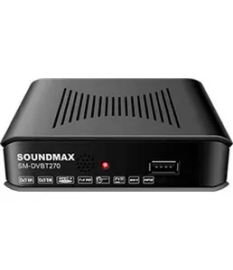 Цифровая TV приставка (мультимедиаплеер) SOUNDMAX SM-DVBT270 черный на скидке