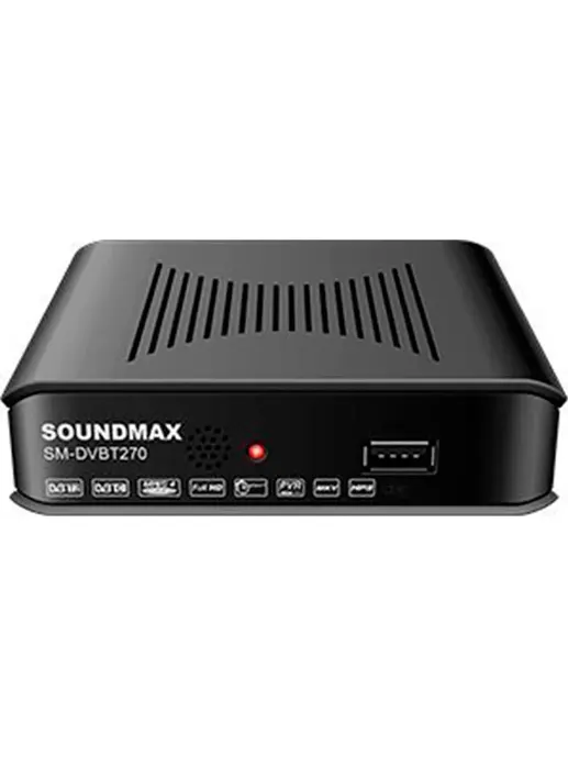 Цифровая TV приставка (мультимедиаплеер) SOUNDMAX SM-DVBT270 черный