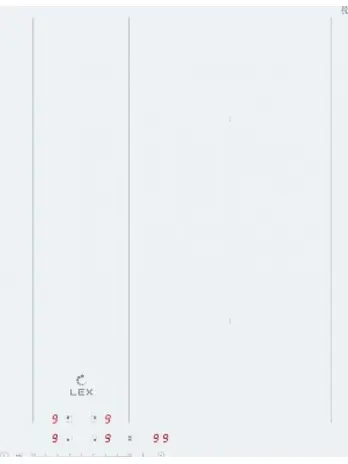 LEX EVI 641B WH панель стеклокерамическая индукционная