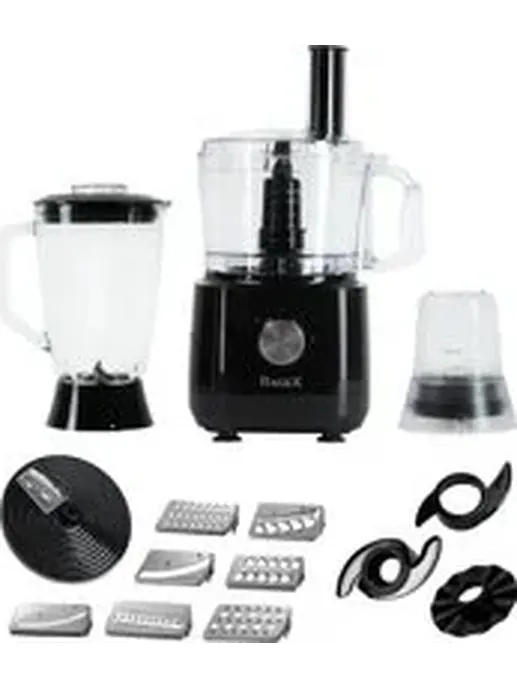 Кухонный комбайн 12 в 1 RAGEX R103, 1.2л, 1000Вт, цвет: 000 (черный),