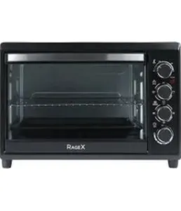 Мини-печь электрическая RageX R1601-000, 2000Вт, черная, КИТАЙ, на скидке