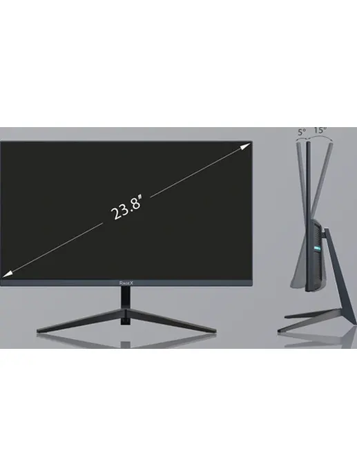 Монитор R501-000, 23.8 дюйма, FullHD, IPS, цвет черный, КИТАЙ,