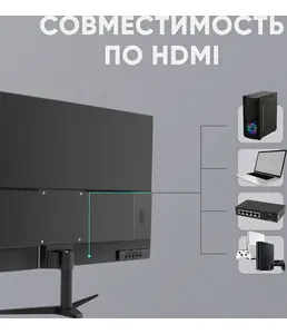 Монитор R502-000, 27 дюймой, FullHD, VA, цвет черный, КИТАЙ, на скидке