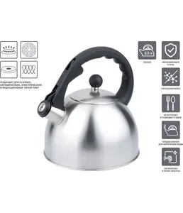 Чайник со свистком, нержавеющая сталь, 2.5 л, Melissa, PERFECTO LINEA на скидке
