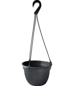 Подвесной горшок "Петуния" №1 графит d=220 h=130, 3,7л, БЕЛАРУСЬ на скидке
