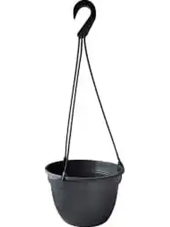 Подвесной горшок "Петуния" №1 графит d=220 h=130, 3,7л, БЕЛАРУСЬ