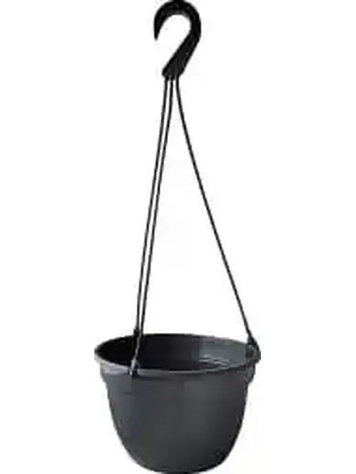 Подвесной горшок "Петуния" №1 графит d=220 h=130, 3,7л, БЕЛАРУСЬ