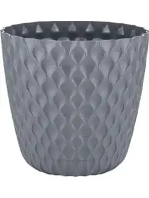 Подвесной горшок "Петуния" №2 графит d=250 h=150, 5л, БЕЛАРУСЬ