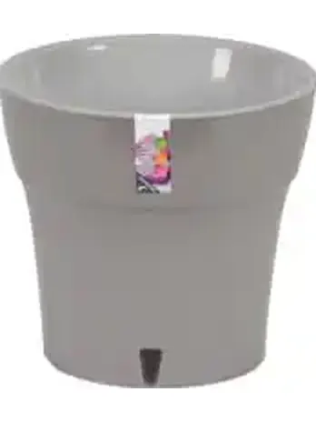 Кашпо для цветов со вставкой "РЕО", р-р 240*240*260 мм, 12,5 л, белый,
