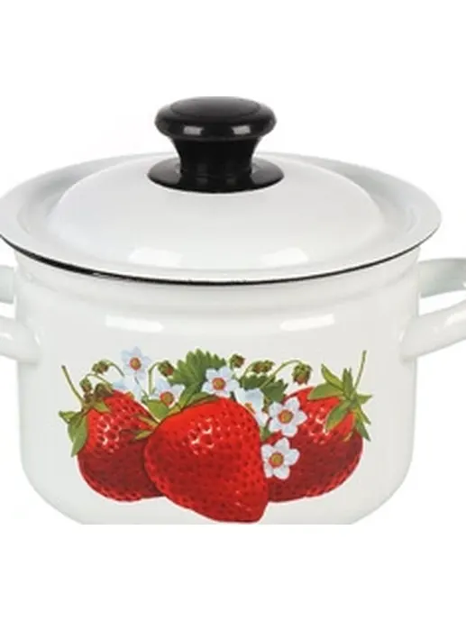 "Клубника" Кастрюля 5,0л (цил.), БЕЛАРУСЬ