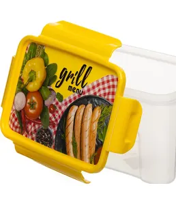 Контейнер для СВЧ "ЛОК ДЕКОР" 1,1л с НГ декором, РОССИЯ на скидке