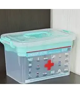 Контейнер для аптечки 6,5 л. с вкладышем «Домашний доктор», РОССИЯ на скидке