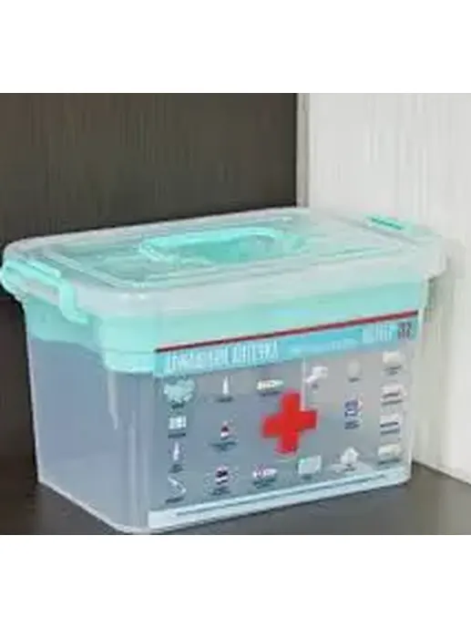 Контейнер для аптечки 6,5 л. с вкладышем «Домашний доктор», РОССИЯ