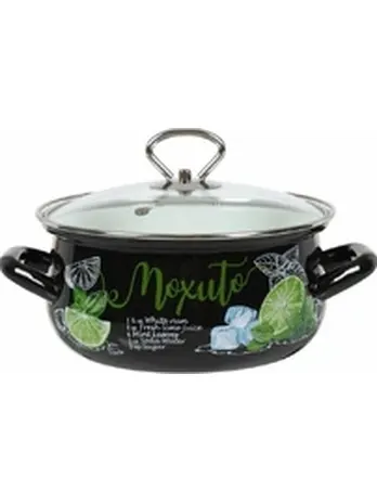 Кастрюля сфер. 3л (черная) Мохито, РОССИЯ