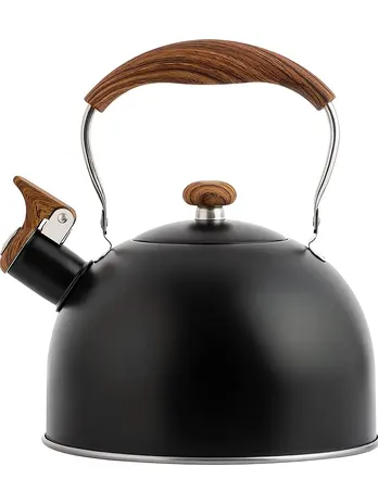 Чайник нерж 2,5л со св ручка soft touch корич TM Appetite, КИТАЙ